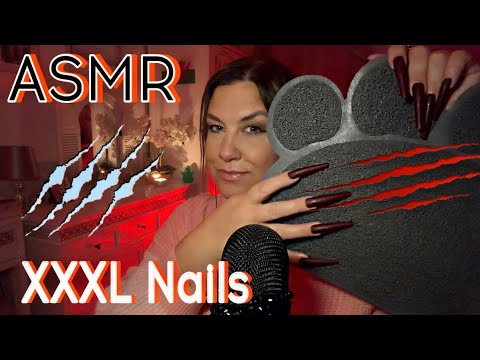 ASMR / XXL NAILS / SCRATCHING and TAPPING TRIGGERS 