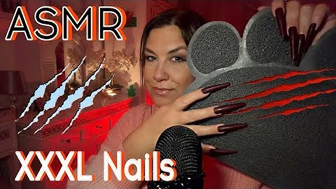 ASMR / XXL NAILS / SCRATCHING A D TAPPING TRIGGERS 