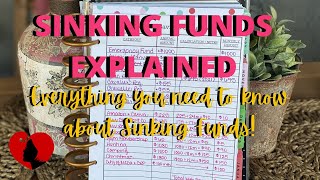 SINKING FUNDS EXPLAINED | SINKING FUNDS FOR BEGINNERS EVERYTHING YOU NEED TO KNOW ABOUT SINKING FUND