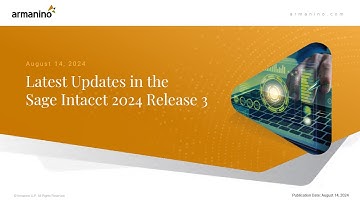 Sage Intacct 2024 Release 3 Overview