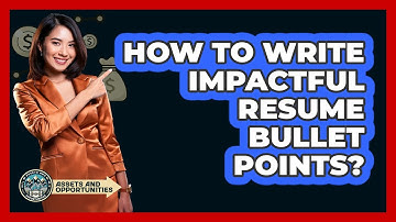 How To Write Impactful Resume Bullet Points?