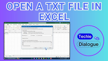 How to Open a TXT File in Excel