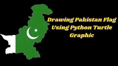 Drawing Pakistan Flag Using Python Turtle Graphic #pythonturtle #coding #python #geekhacker #shorts
