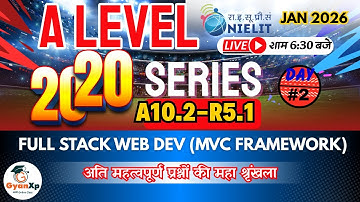 Day 2 | A Level Full Stack Web Development with MVC Framework (A10.2-R5.1) | MCQs & PYQs | JAN 2026