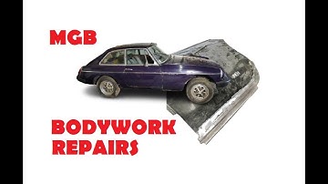BODYWORK repairs on my 1974 MGB GT -- MGB Resto PART 14 --