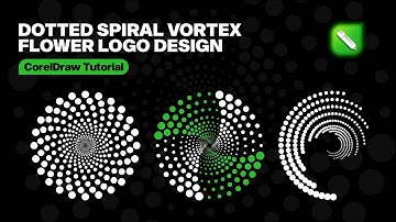 How to make a Dotted Spiral Vortex Design in Corel draw #coreldrawtutorial