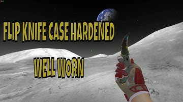 Flip Knife Case Hardened | CSGO Knife Animation (Well-Worn Float)