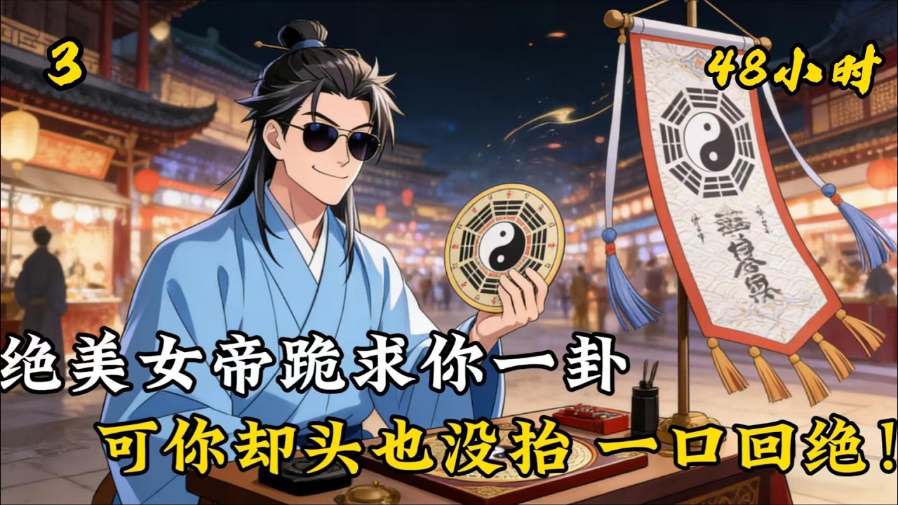 你一個窮得叮噹響的算命先生可每天卻只算三卦，哪怕當朝絕美女帝扛着一箱黃金跪在你面前也被你一口回絕，所有人都以爲你是絕世高人，可他們不知道的是......#玄幻 #小说推文 #動漫 #小说