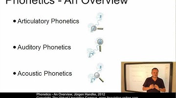 PHO101 - Phonetics (Overview)