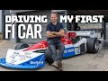 Driving an actual formula 1 car on track  penske pc3  british racing greats