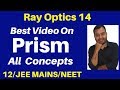 Ray Optics 14 : Refraction through Prism : Concept , Numericals & Minimum Deviation Case JEE/NEET