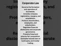 Corporate Law