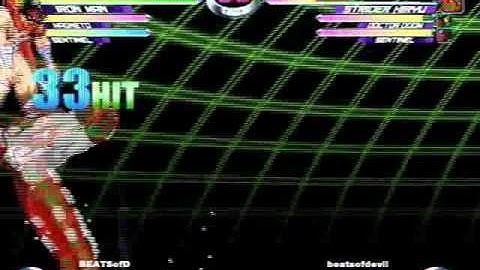 MvC2 - Ironman 4+ top of screen to bottom air to grounds on small character