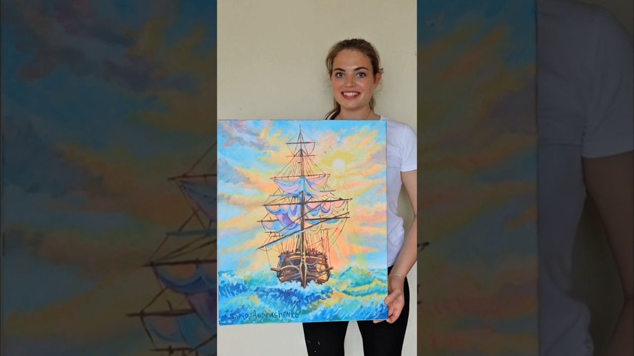 "Velero de Esperanza"     ✨️ Venta. -asofiiaart@gmail.com #galicia #pintura #mar #Esperanza