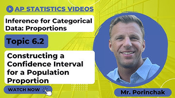 AP Statistics: Topic 6.2 Constructing a Confidence Interval for a Population Proportion