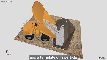 How to apply textures and templates in EDEM simulation