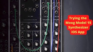 Trying The Moog 15 Synthesizer iOS App for iPad Pro - Freeform Jam
