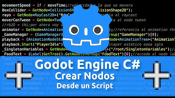 Godot engine c# crear nodos desde script "ADD NODES FROM SCRIPT IN C#"