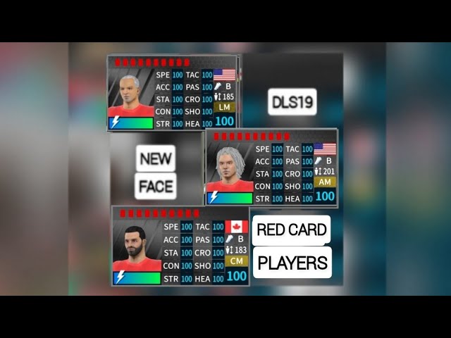 SAVE DATA RED CARD PLAYERS IN DLS19😱 class=