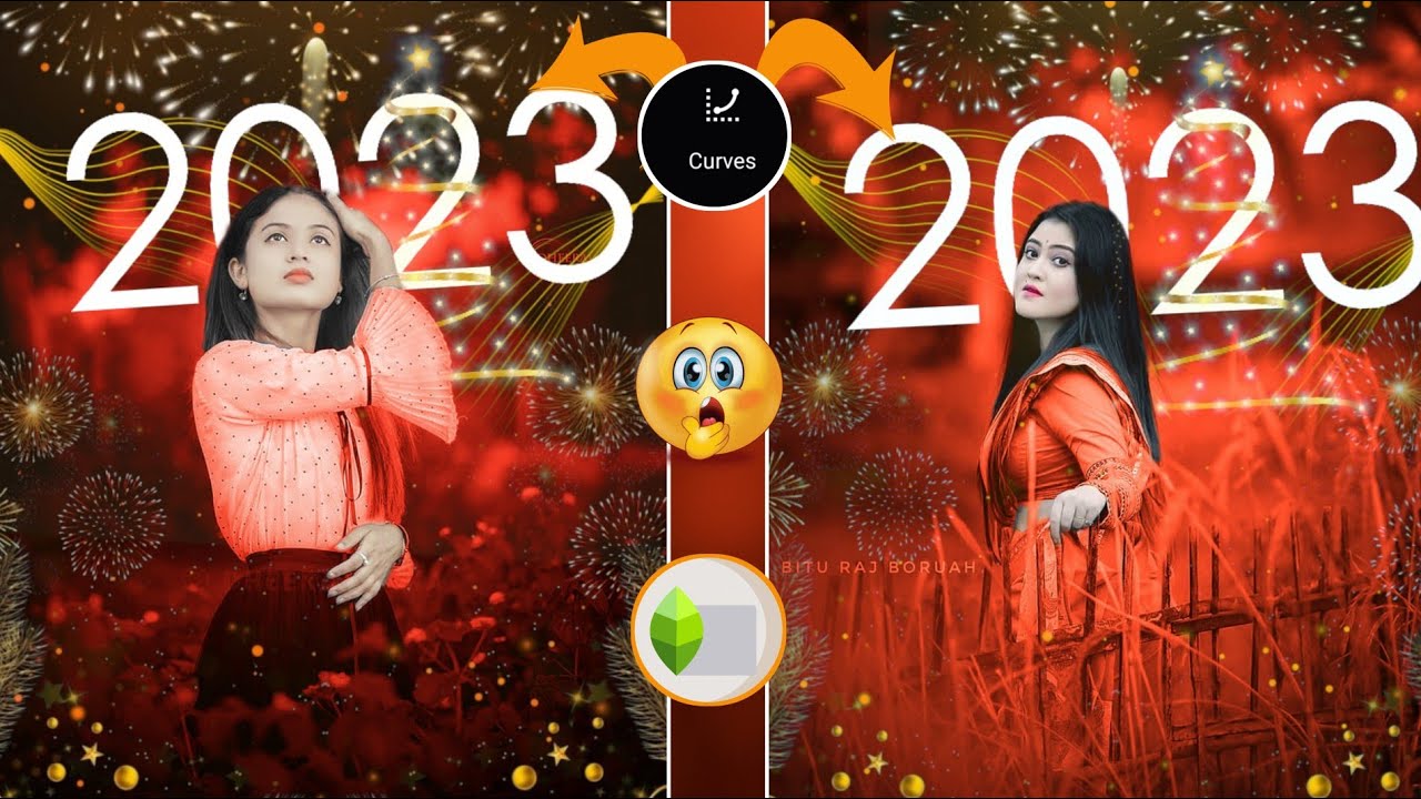 Happy New Year 2023 photo editing tutorial| Snapseed background colour change editing| New year edit