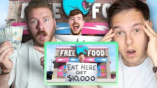 MILLIONAIRES REACT TO MR BEAST: I Opened A Restaurant That Pays You To Eat At It Ft. Graham Stephan