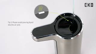 Refill Instructions for EKO Automatic Liquid Soap Dispenser