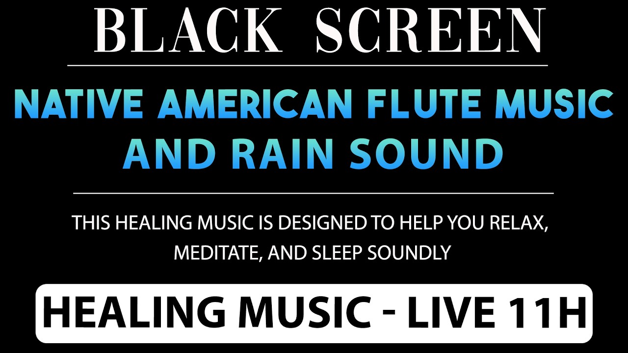 Healing Music: Native American Flute & Rain Sounds | Perfect for Meditation & Sleep – No ADS
