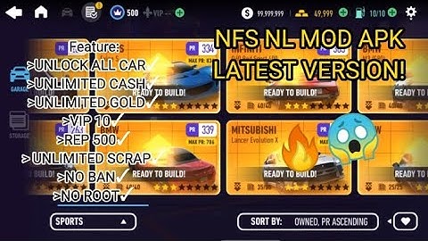 NEED FOR SPEED NO LIMITS MOD APK LATEST VERSION, NO ROOT, NO BAN!