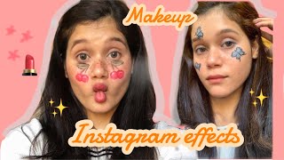 Recreating Instagram filters using makeup 💄 🦋 🍒