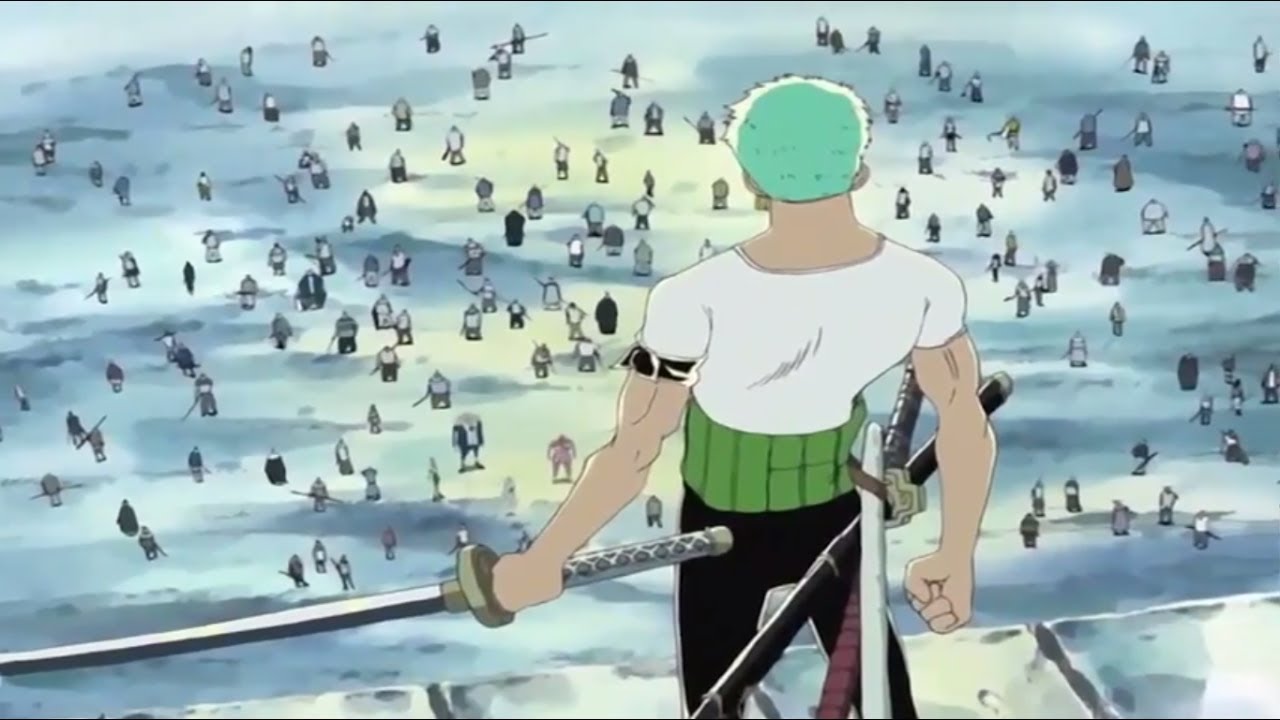 One Piece Zoro at Whiskey Peak Dub Epic Scene