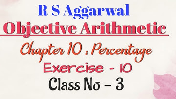 Percentage in Bengali #Shortcut Tricks on Percentage #Objective Arithmetic #R S Aggarwal (Part - 3)