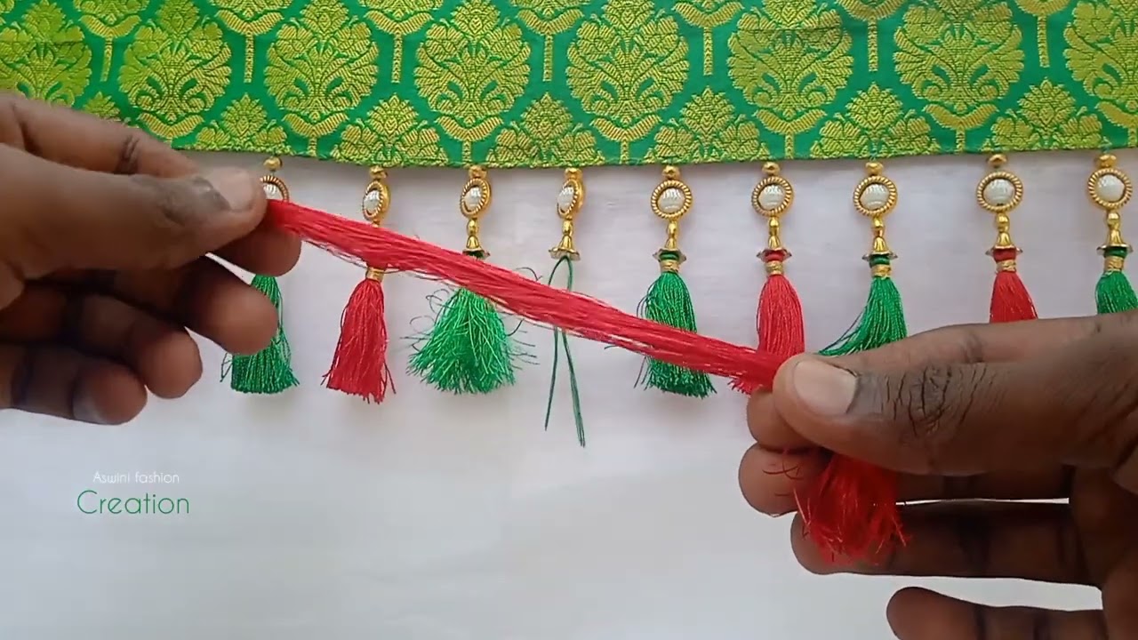 How to Make Saree Kuchu | Pattu Saree Kuchulu | Latest Saree Kuchulu