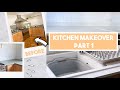 KITCHEN MAKEOVER ON A BUDGET | PAINTING TILES, NEW WORKTOP AND A KITCHEN TOUR