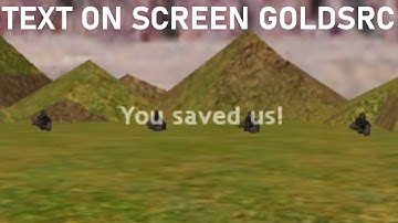 Show Text On-Screen in GoldSrc (CS:CZ:DS Tutorial)