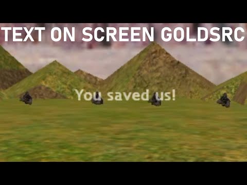 Show Text On-Screen in GoldSrc (CS:CZ:DS Tutorial)