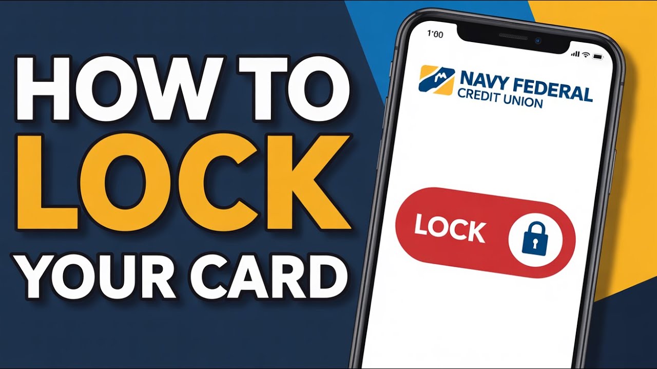 How to Lock Card Navy Federal App (Lock) - YouTube