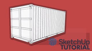 20' Shipping Container Model in Sketchup screenshot 3