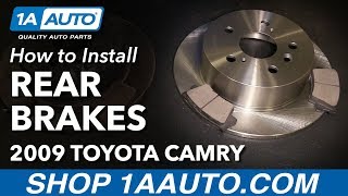 How to Replace Rear Brakes Pads Rotors 07-11 Toyota Camry