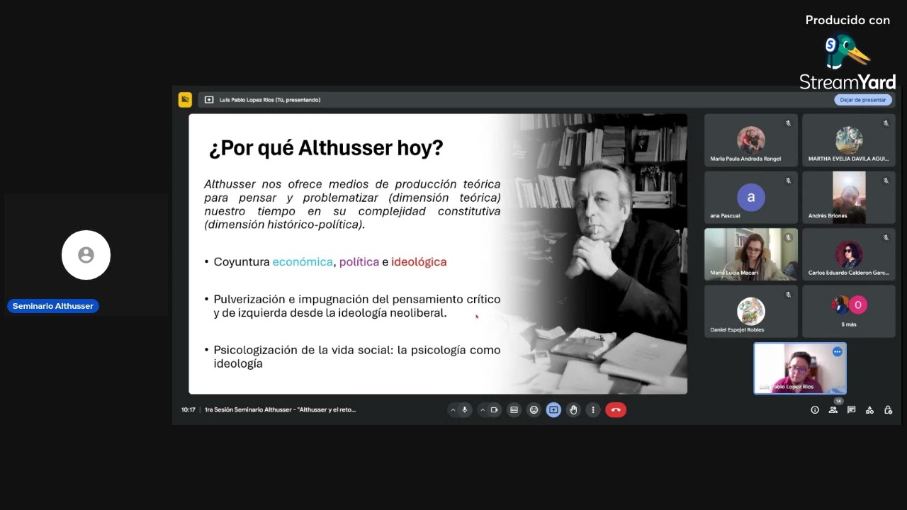 Sesión 1: Seminario Althusser
