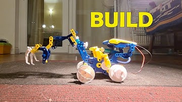 Part 7 Solar & Hydraulic 12 in 1 construction kit Excavator BUILD
