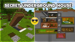 EXPLORE SECRET UNDERGROUND HOUSE IN MINECRAFT 😁