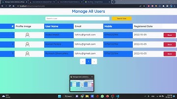Design a responsive manage users page