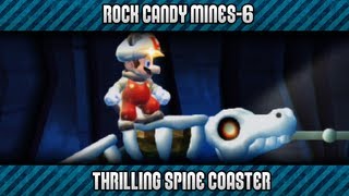 New Super Mario Bros. U 100% - Rock Candy Mines-6: Thrilling Spine Coaster
