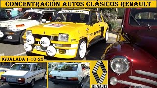 Concentración autos clasicos Renault 195095 Igualada. Voitures anciennes