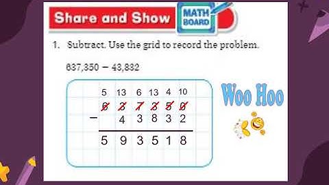 Gr. 4 Math: Lesson 1.7 Subtract Whole Numbers