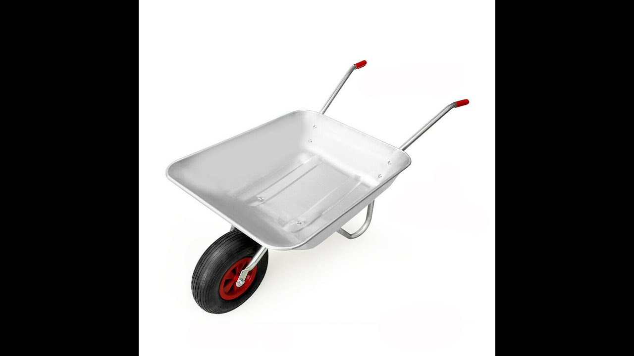 65l 100kg Wheelbarrow Metal Cart Heavy