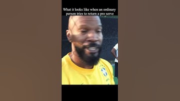 What it looks like when Jamie Foxx tries to return a pro serve