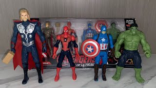 AVENGERS SUPERHERO TOYS #5/Action Figures/Unboxing, Spiderman, Ironman,Hulk,Thor, Captain America
