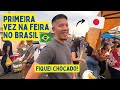 Japonês na feira do Brasil pela primeira vez