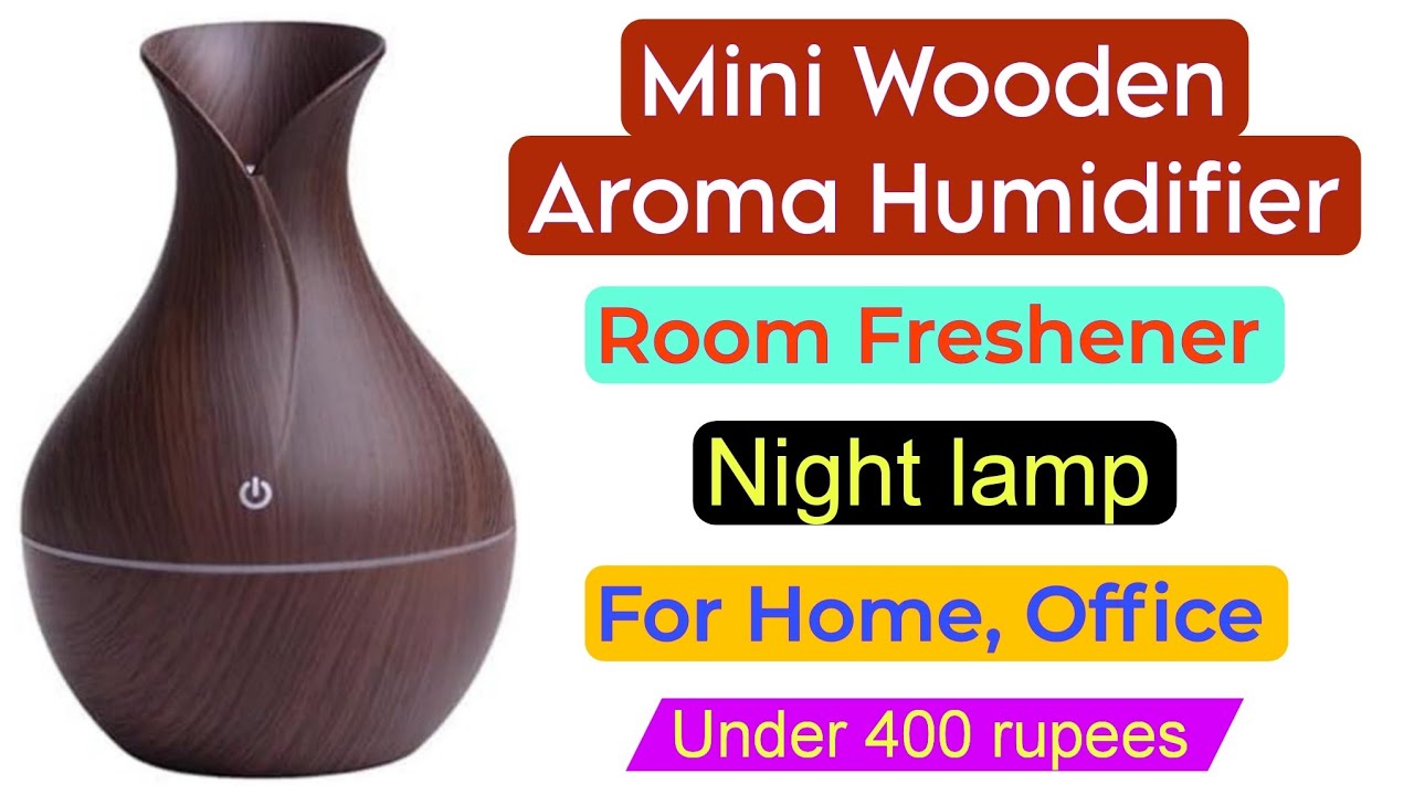 humidifier aroma diffuser unboxing review live testing | best aroma night lamp under 400 rupees 
